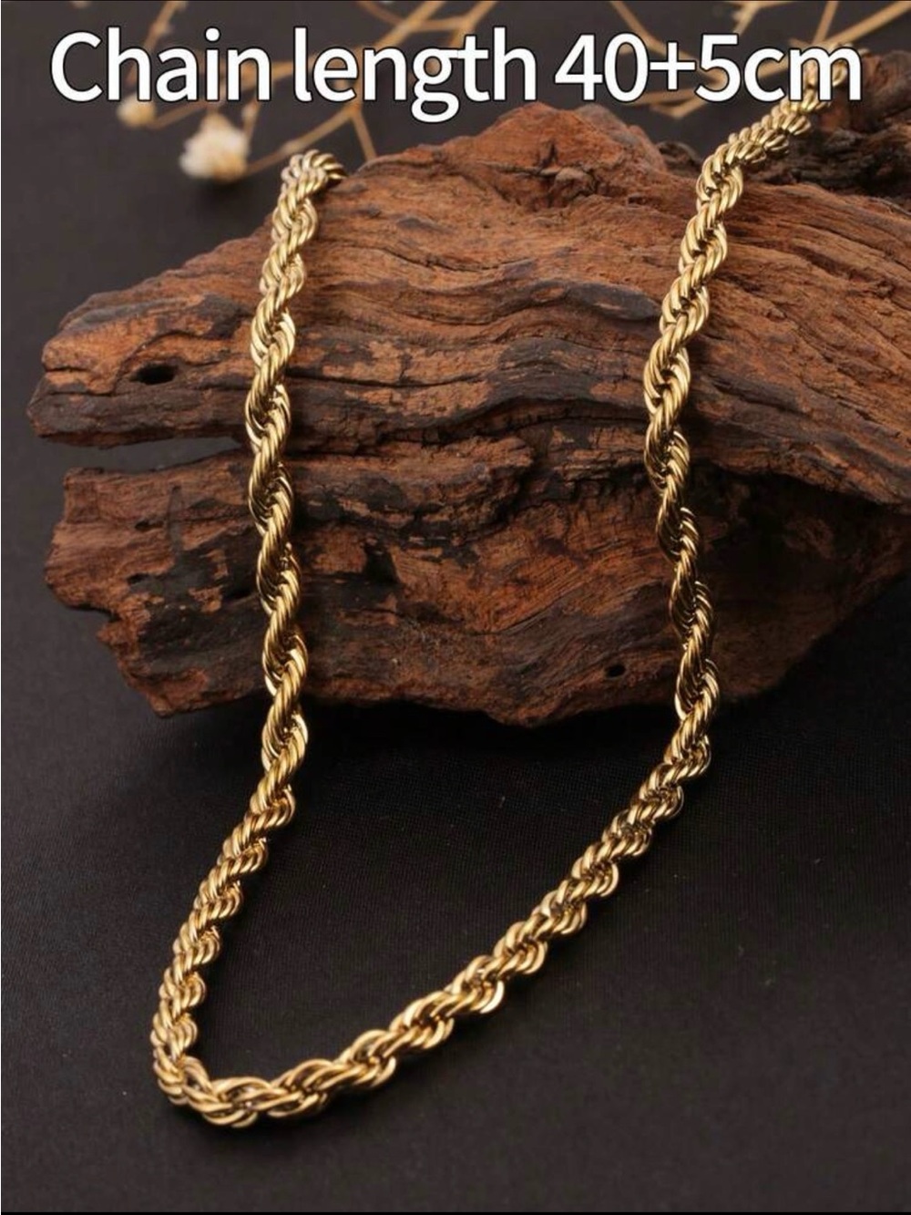 18k gold plated stainless steel necklace